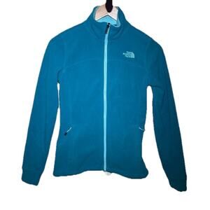 Women’s The North Face Pumori Polartec Wind Fleece Jacket Sz XS Teal Full Zip